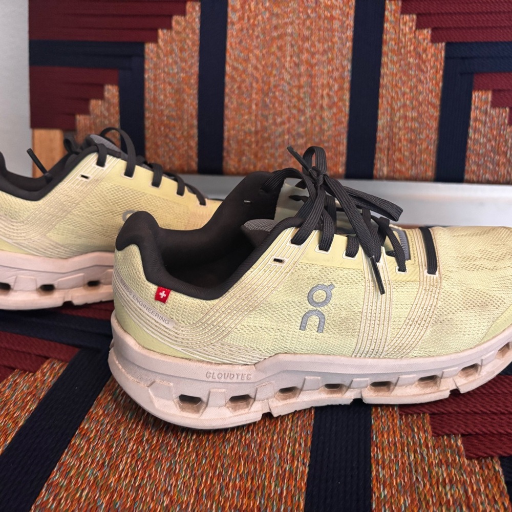 On Running womens Light Yellow Athletic Shoes